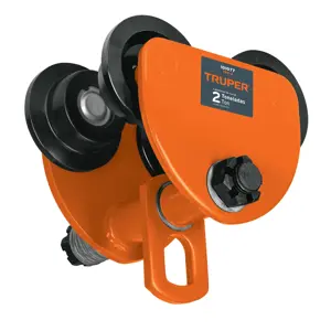 101077 / TRO-2 Trole de carga 2 ton para vigas IPS e IPR, ajustable, Truper