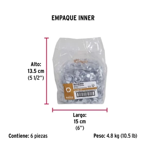 Fiero Bolsa con 50 tuercas 1/2