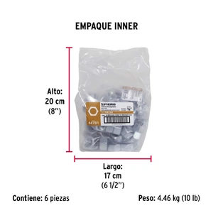 Fiero Bolsa con 15 tuercas 3/4
