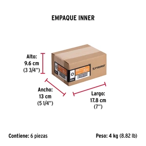 Fiero Bolsa con 100 tuercas 3/8