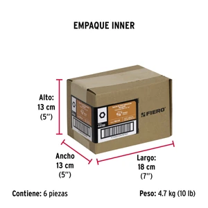 Fiero Bolsa con 25 tuercas 5/8