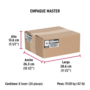 Fiero Bolsa con 250 tuercas 1/4
