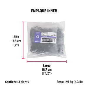 Fiero Bolsa con 100 tuercas 3/8