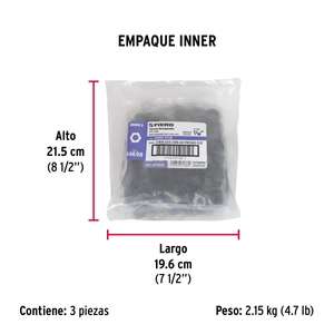 Fiero Bolsa con 60 tuercas 7/16