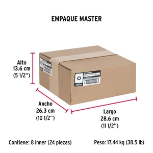 Fiero Bolsa con 60 tuercas 7/16