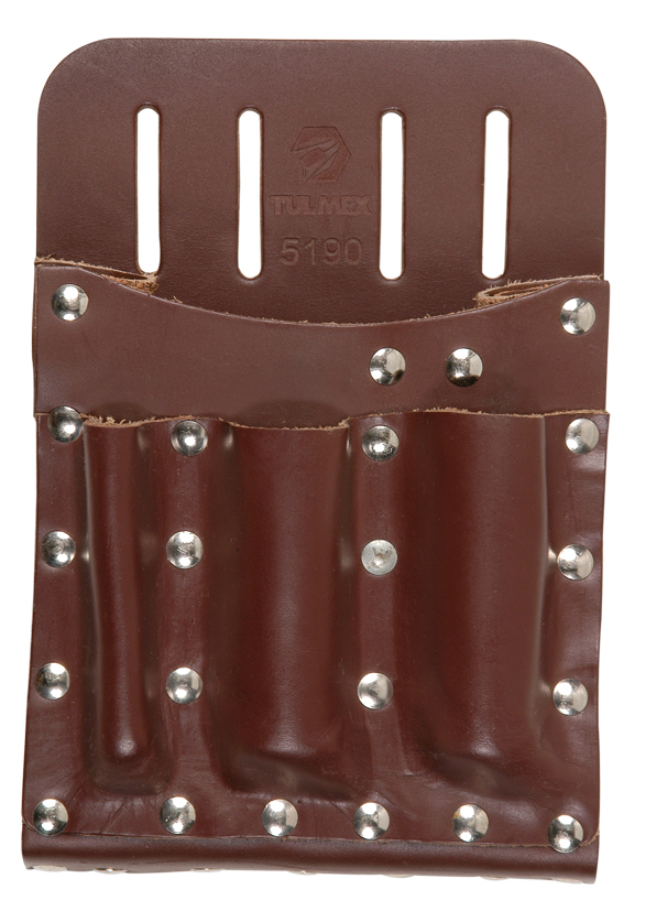 TULMEX-5190T / Tulmex 5190T Portaherramientas cuero 6 Compartimentos