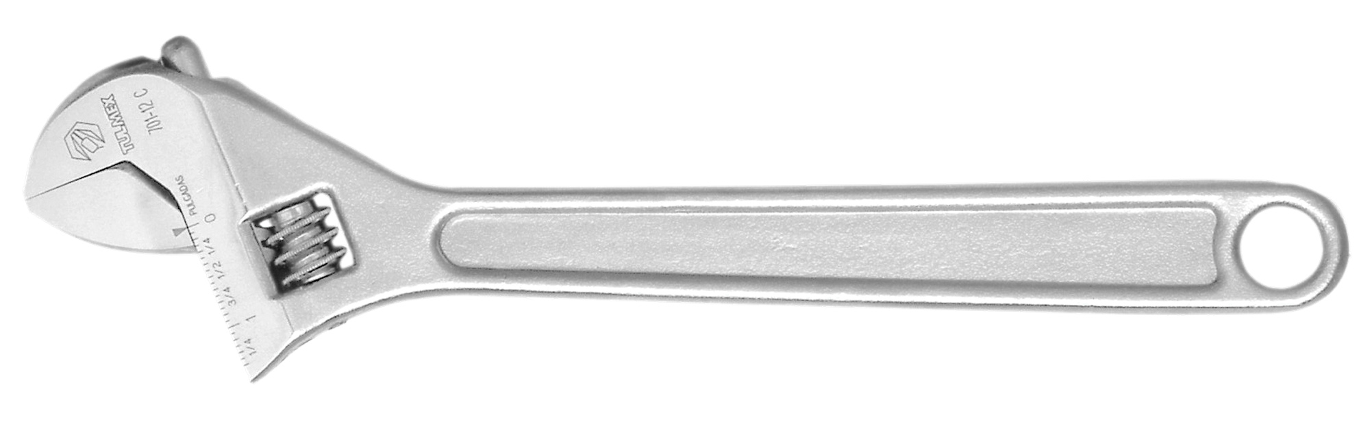 Llave ajustable cromada de 12''