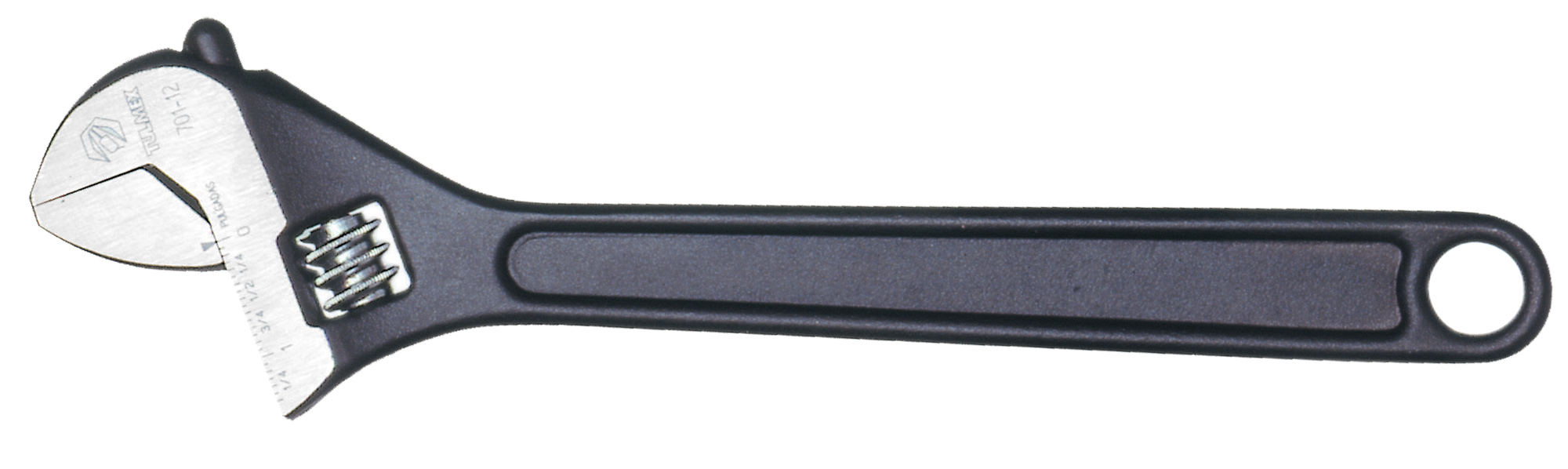 Llave ajustable pavonada de 12''