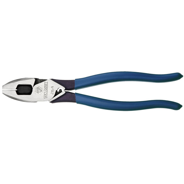 TULMEX-D-215-9 / Tulmex (D) 215-9 Pinza de Electricista Alta Palanca con Jalador de Guías y Compresor de Terminales - 9 Pulgadas