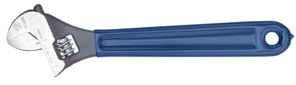 Llave ajustable pavonada m/cubierto 12''