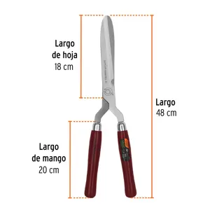 Tijera para poda 48 cm,forjada,mgos de madera, TRUPER EXPERT
