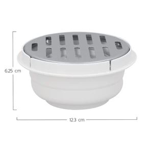 Coladera universal rejilla inox