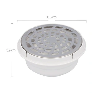 Coladera universal con tapa redonda