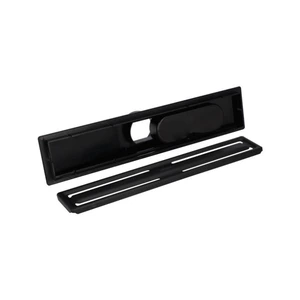 Coladera universal rectangular negra