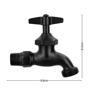 LLAVE DE CHORRO NEGRO MATE