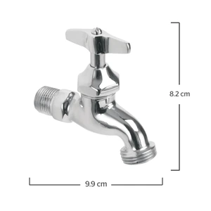 Llave individual con rosca para manguera
