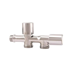Llave de doble nariz recta, cromada