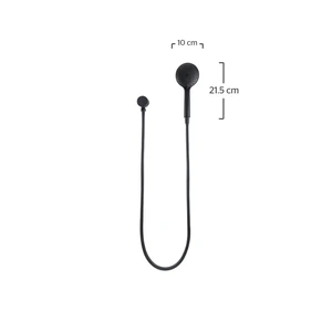 Regadera de teléfono de 5 funciones negro mate