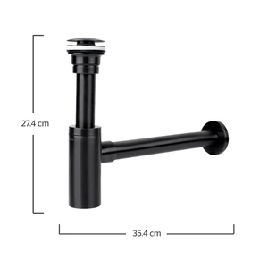 URREAMX-2153.2 / 2153.2 Céspol minimalista con contra acabado negro satín