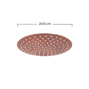 Regadera de plato redondo de 25 cm INOX Bronce