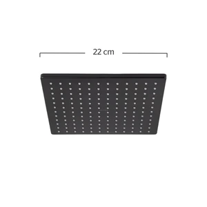 Regadera de plato cuadrado de 22 cm