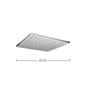 Regadera de plato cuadrado de 22 cm