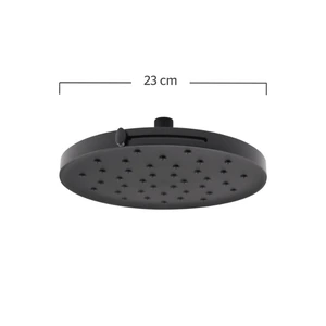Regadera de plato con flujo variable negra