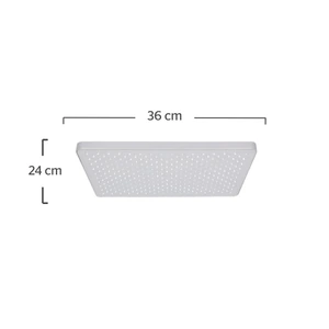 Regadera de plato rectangular de 36 cm
