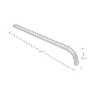 URREAMX-2303 / 2303 Brazo de Regadera Recto a Pared Tubular de 40 cm