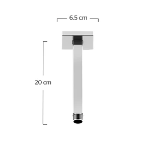 URREAMX-2310 / 2310 Brazo de Regadera A Techo Cuadrada 20 cm