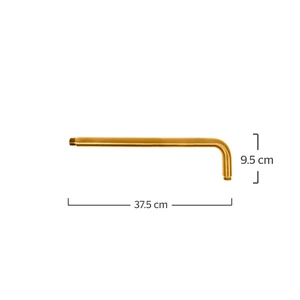 URREAMX-2315INOX.5 / 2315INOX.5 Brazo de regadera a pared INOX Oro