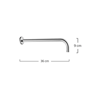 URREAMX-2319 / 2319 Brazo de regadera a muro con chapetón