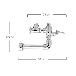 Fluxómetro expuesto de pedal para taza flux