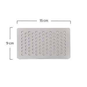 Regadera de cebolla rectangular con brazo y chapetón