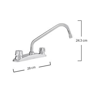 URREAMX-318QC / 318QC Mezcladora para Cocina de 8” con Manerales