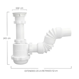 Céspol flexible con bote grande y cubierta plástica