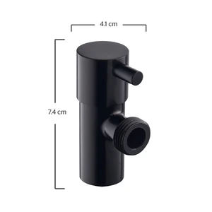 Llave angular acabado negro mate