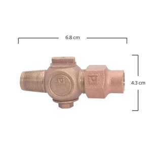 Inserción para tubo cobre flexible