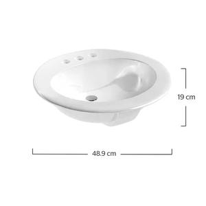 Lavabo Sobre Cubierta Venus 4"