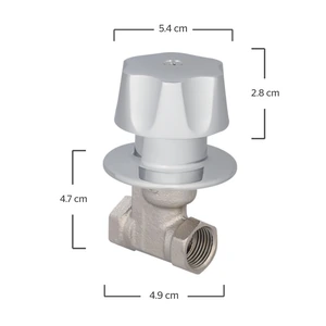 Juego de llaves de empotrar roscables de acero inox