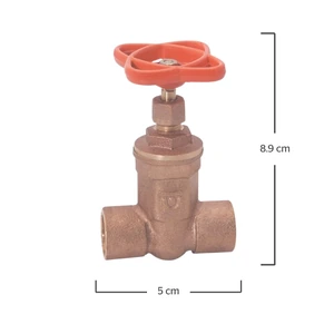 Válvula de compuerta soldable de