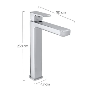Monomando alto para lavabo