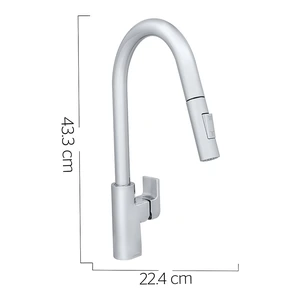 URREAMX-9445JM / 9445JM Monomando para cocina de nariz retráctil y 2 funciones JYM