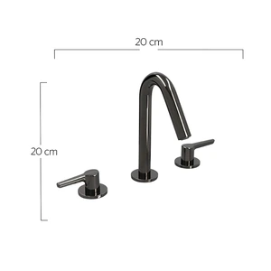 Mecladora para lavabo de taladros separados MEDAMEDA