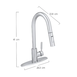URREAMX-9498 / 9498 Monomando para cocina con nariz retráctily 2 funciones