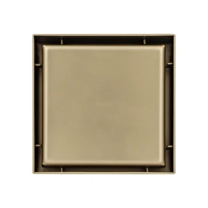 COLADERA CUADRADA REJILLA CHAMPAGNE