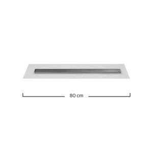 URREAMX-CR80INOX / CR80INOX Coladera lineal con cubierta reversible de acero inoxidable (80 cm)