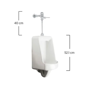 Mingitorio con fluxómetro de palanca 3 lpd