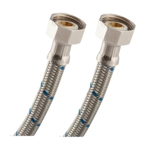 Manguera de PVC con tramado de aluminio y tuercas de