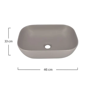 Lavabo SERRA R Gris Mate